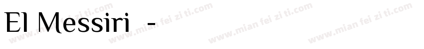 El Messiri字体字体转换